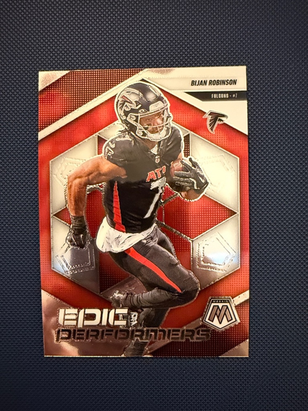 Bijan Robinson 2025 Panini Mosaic Epic Atlanta Falcons NFL Football Card